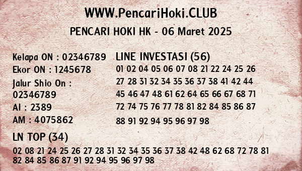 Prediksi HK